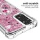 CCSmall for Xiaomi Redmi Note 11 4G Clear Glitter Case with Diamond Ring Holder for Women Soft TPU Bling Liquid Quicksand Sparkly Transparent Cover for Redmi Note 11 4GNote 11S 4G LSZ Rose Gold
