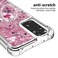 CCSmall for Xiaomi Redmi Note 11 4G Clear Glitter Case with Diamond Ring Holder for Women Soft TPU Bling Liquid Quicksand Sparkly Transparent Cover for Redmi Note 11 4GNote 11S 4G LSZ Rose Gold