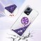 CCSmall Glitter Clear Sparkly Bling Case for Xiaomi Redmi Note 12 5G Not 4G Flowing Liquid Quicksand Cover with Diamond Ring Holder Case for Xiaomi Redmi Note 12 5G Poco X5 LSZ Purple