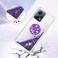 CCSmall Glitter Clear Sparkly Bling Case for Xiaomi Redmi Note 12 5G Not 4G Flowing Liquid Quicksand Cover with Diamond Ring Holder Case for Xiaomi Redmi Note 12 5G Poco X5 LSZ Purple