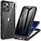 CENHUFO Privacy for iPhone 13 Pro Max Case Full Body Phone Case with Builtin 9H Tempered Glass Privacy Screen Protector and Camera Lens Protector Anti Peep Shockproof Bumper Clear Cover Black