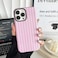 CHEDEMK Compatible with iPhone 16 Pro Case Cute Fashion Aesthetic Striped Pattern Cover for Women Shockproof Soft TPU and Hard PC Protective Phone Case for iPhone 16 Pro 63 Pink