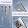 Nijiadi Compatible for OnePlus 12 5G 2024 Phone Case with Glass Screen Protector 360 Rotatable Ring Holder Kickstand Non Yellowing Transparent 4 Corners Shockproof Protective Phone Cover Case Clear
