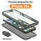 Cozycase TOP Military Protective IP68 Waterproof Case for iPhone 16eiPhone 17e Heavy Duty 360 Shockproof Full Body with Screen Camera Protector Double Dustproof Hard Tough Front Back Cover Black