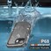 Cozycase TOP Military Protective IP68 Waterproof Case for iPhone 16eiPhone 17e Heavy Duty 360 Shockproof Full Body with Screen Camera Protector Double Dustproof Hard Tough Front Back Cover Black