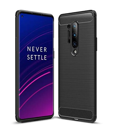 CruzerLite Case Compatible with Oneplus 8 Pro Case Carbon Fiber Texture Design Cover AntiScratch Shock Absorption Case Made for Oneplus 8 Pro 2020 Black
