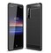 CruzerLite Case Compatible with Sony Xperia 1 II Carbon Fiber Texture Design AntiScratch Shock Absorption Case Black