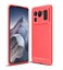 CruzerLite Case Compatible with Xiaomi Mi 11 Ultra Case Carbon Fiber Texture Design Cover Shock Absorption Case Designed for Xiaomi Mi 11 Ultra 2021 Red
