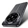 CruzerLite Case for Xiaomi Mi 14 Ultra Carbon Fiber Texture AntiScratch Shock Absorption Cover Leather Black