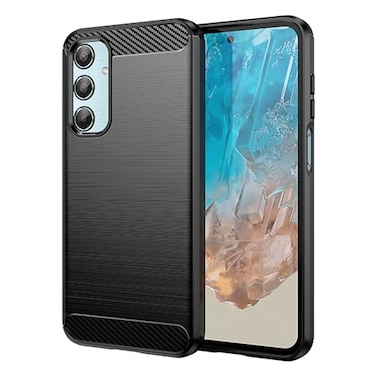 CruzerLite Case Made for Samsung Galaxy M35 5G Case Carbon Fiber Texture Design Cover AntiScratch Shock Absorption Case for Samsung Galaxy M35 Case 2024 Black