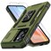 DEERLAMN Case for Samsung Galaxy S25 62Inch with Slide Camera CoverScreen Protector 1 Pack Rotated Ring Kickstand Military Grade Shockproof Protective CoverOlive Green