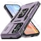 DEERLAMN Case for Samsung Galaxy S25 PlusS24 Plus 67Inch with Slide Camera CoverScreen Protector1 Pack Rotated Ring Kickstand Military Grade Shockproof Protective CoverDeep Purple