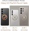 DEERLAMN Case for Samsung Galaxy S25 PlusS24 Plus 67Inch with Slide Camera CoverScreen Protector1 Pack Rotated Ring Kickstand Military Grade Shockproof Protective CoverRed