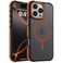 DEERLAMN Strong Magnetic Case for iPhone 16 Pro 63InchCompatible with Magsafe Translucent Matte Slim Shockproof Protective Phone Cover for Women MenForest Orange