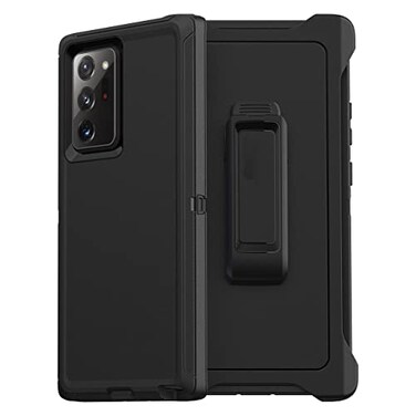 Putentu Defender Case Compatible with Samsung Galaxy Note20 Ultra Case 5G Black