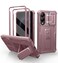 Dexnor for Samsung Galaxy S25 Edge Case with Upgraded Slide Camera Cover 2 Front Frames Builtin Screen Protector Kickstand HeavyDuty Rugged Case FullBody Bumper Protective CoverPeony Pink