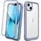 Diaclara Designed for iPhone 13 Case Full Body Rugged with Builtin Touch Sensitive AntiScratch Screen Protector Soft TPU Bumper Case for iPhone 13 61 Lavender Gray