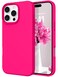DOMAVER Case for iPhone 16 Pro Max 69 Smooth Liquid Silicone Soft Gel Rubber Microfiber Lining Cushion Cover Shockproof Protective Phone Cases Compatible with iPhone 16 Pro Max Hot Pink
