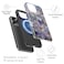 DorisMax for iPhone 14 Pro Max Case Wireless Charging Compatible DualLayer Hard Shell Silicone Cover Shockproof Protective Phone Case with Stylish Designs for Women Abstract Lotus
