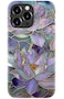 DorisMax for iPhone 14 Pro Max Case Wireless Charging Compatible DualLayer Hard Shell Silicone Cover Shockproof Protective Phone Case with Stylish Designs for Women Abstract Lotus