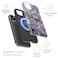 DorisMax for iPhone 15 Plus Case Wireless Charging Compatible DualLayer Hard Shell Silicone Cover Shockproof Protective Phone Case with Stylish Designs for Women Abstract Lotus