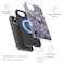 DorisMax for iPhone 15 Plus Case Wireless Charging Compatible DualLayer Hard Shell Silicone Cover Shockproof Protective Phone Case with Stylish Designs for Women Abstract Lotus