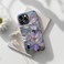 DorisMax for iPhone 15 Pro Case Wireless Charging Compatible DualLayer Hard Shell Silicone Cover Shockproof Protective Phone Case with Stylish Designs for Women Abstract Lotus
