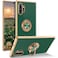 DUEDUE for Samsung Galaxy Note 10 Plus Case with Ring Holder Kickstand 360 Degree Rotation Magnetic Car Finger Soft TPU Slim Cover Protective Phone Case for Samsung Note 10 Plus 5G4G Dark Green