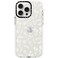 Dumkery Cute White Flowers Case Compatible with iPhone 15 Pro Max Clear Case Floral Aesthetic Pattern Soft TPU Shockproof Slim Cases Cover for Girls Women