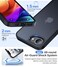 Eastinbox for iPhone 16e iPhone 17e Case 16FT Military Grade Shockproof AntiSlip AntiScratch Slim Translucent Frosted Matte Phone Cover Case for iPhone 17 e16 e 61 Black