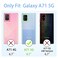Easyscen for Samsung Galaxy A71 5G Phone Case with Heart Ring Kickstand Slim Soft Silicone Bumper Shockproof Protective Cover Alpine Green