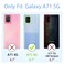 Easyscen for Samsung Galaxy A71 5G Phone Case with Heart Ring Kickstand Slim Soft Silicone Bumper Shockproof Protective Cover Alpine Green