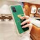 Easyscen for Samsung Galaxy A71 5G Phone Case with Heart Ring Kickstand Slim Soft Silicone Bumper Shockproof Protective Cover Alpine Green