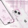 EYZUTAK Case for iPhone 14 Plus Clear Cute Ribbon Bowknot Pattern Aesthetic Transparent Phone Case Raised Camera Protection Stylish Slim Soft Durable TPU Protective Cover for Women Girls Pink