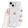 EYZUTAK Case for iPhone 15 Clear Cute Ribbon Bowknot Pattern Aesthetic Transparent Phone Case Raised Camera Protection Stylish Slim Soft Durable TPU Protective Cover for Women Girls White