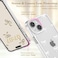 EYZUTAK Case for iPhone 15 Clear Cute Ribbon Bowknot Pattern Aesthetic Transparent Phone Case Raised Camera Protection Stylish Slim Soft Durable TPU Protective Cover for Women Girls White