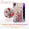 EYZUTAK Case for iPhone 17eiPhone 16e Colorful Retro Oil Painting Printed Flower Laser Glossy Pattern Cute Curly Wave Edge Exquisite Phone Cover Stylish Durable TPU Protective Case for Women Beige
