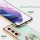 EYZUTAK Electroplated Magnetic Ring Holder Case for Samsung Galaxy S21 5G 360 Degree with Rotation Metal Finger Ring Holder Magnet Car Holder Soft Silicone Shockproof Protective Cover Gray