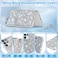 FABSPARK Case for Samsung Galaxy S23 UltraGlitter Crystal Diamond Rhinestone Sequin Shiny Bling Sparkly Glossy Luxury ElectroplatedAesthetic Cute Full Protection for Samsung Galaxy S23 UltraSilver