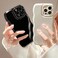 FABSPARK Phone Case for iPhone 15 Pro CaseSimple Wave Design Wavy Frame Soft Silicone Aesthetic for iPhone 15 ProBeige