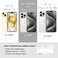 FABSPARK Phone Case for iPhone 15 Pro CaseSimple Wave Design Wavy Frame Soft Silicone Aesthetic for iPhone 15 ProBeige
