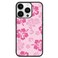FANXI Pink Hibiscus Phone Case Compatible with iPhone 13 Pro 61 Inch Shockproof Protective TPU Cute Flower Printed Phone Case Designed for iPhone 13 Pro Case for Men Girls Women