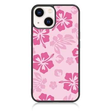 FANXI Pink Hibiscus Phone Case Compatible with iPhone 14 61 Inch Shockproof Protective TPU Cute Flower Printed Phone Case Designed for iPhone 14 Case for Men Girls Women