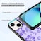 FANXI Purple Hibiscus Phone Case Compatible with iPhone 13 Mini 54 Inch Shockproof Protective TPU Cute Flower Printed Phone Case Designed for iPhone 13 Mini Case for Men Girls Women