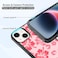 FANXI Red Hibiscus Phone Case Compatible with iPhone 14 61 Inch Shockproof Protective TPU Cute Flower Printed Phone Case Designed for iPhone 14 Case for Men Girls Women