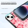 FANXI Red Hibiscus Phone Case Compatible with iPhone 14 61 Inch Shockproof Protective TPU Cute Flower Printed Phone Case Designed for iPhone 14 Case for Men Girls Women