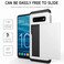 Fastsun Galaxy S10 Plus Case UltraThin Shockproof Hard Back Silicone Dual Layer Protective Credit Card Holder ID Cards Slot Scratchproof Cover Case Compatible with Samsung Galaxy S10 Plus White