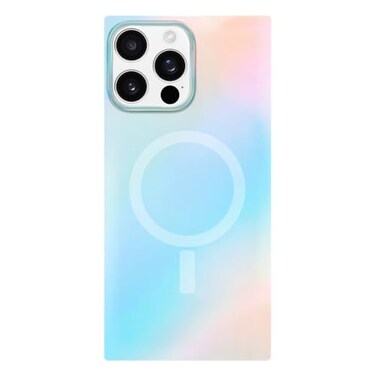 FLAUNT Flaunt Official Square Protective Case Compatible with iPhone 16 Pro Compatible with MagSafe Wireless Charging DropTested Shockproof Iridescent Satin