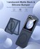 FNDMIL NO1 Magnetic for Samsung Galaxy Z Flip 6 Case with MagSafeAntiFingerprintTranslucent MatteMilitary Grade Drop Tested Slim Hard Case Soft Silicone Bumper for Samsung Flip 6 CaseBlue
