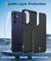 FNTCASE for Galaxy A155G Phone Case Samsung A15 5G Military Grade Drop Protection 14ft Drop Tested Screen Protector Included AntiSlip Matte Textured TPUPC Dual Layer Shockproof Cover Black
